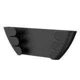 Wall Mount Pot Lid Hanger Portable Pan Storage Rack for Plates Board Kitchen Black