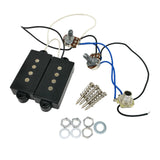 Maxbell Pre-wired Pickup Harness Passive Pickup for Electric String 4-string
