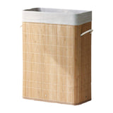 Maxbell Bamboo Laundry Storage Basket Foldable Container for Bedroom Home Apartments