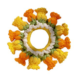Maxbell Knitted Hair Tie Crochet Ponytail Holder Scrunchie for Gift Festival Wedding Orange
