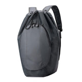 Maxbell Drawstring Backpack Fitness Drawstring Gym Bag for Shopping Badminton Tennis Grey
