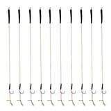 Maxbell 20pcs Carp Fishing Hair Rigs with Barbless Hooks Hand Tied Braided Thread