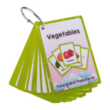English Flash Cards Realistic Vegetable Flashcard for Baby Kindergarten Kids