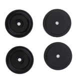 Maxbell 4 Pack Aluminum Speaker Spike Shockproof 50x15mm Isolation Feet Stand Cone Pad Turntable Amplifier CD DAC Recorder Black - Aladdin Shoppers
