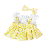 Maxbell Fashion Dolls Dress Suit Costume Accessory for 38cm Dolls Thanksgiving Gifts Yellow