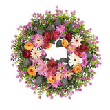 Maxbell Spring Wreath for Front Door Round Home Decor for Celebration Outside Window