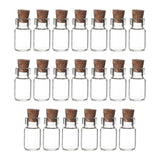 Maxbell Maxbell 20 Pieces Mini Glass Bottles with Cork Candy Bottles for DIY Jewelry Wedding