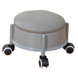 Maxbell 360° Rotating Low Roller Seat Stool Kids Women for Salons Living Room Garage Grey