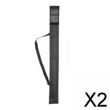 Maxbell 2xPool Cue Case Billiard Cue Bag Black Billiard Stick Adjustable Carrying 81x10cm