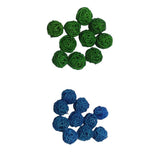 Maxbell 20pcs 3cm Wicker Rattan Balls Xmas Wedding Decorative Crafts