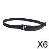 Maxbell 6xShirt Stay Belt Women Men Elastic Non Slip Wrinkle Resistance Band Belt with Anti Slip Glue