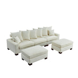 Maxbell Modular Sectional Sofa,5 Seater Oversized Convertible L & U Shaped Couch,