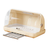 Maxbell Drying Rack Keeps Clean Simple with Cover for Home Cabinet Kitchen light yellow