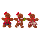 Gingerbread Man Decoration Celebration Xmas Tree Decor for Fireplace Mantles Women