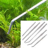 Maxbell Stainless Steel Aquarium Tank Plant Aquascaping Kit Elbow Scissors Tweezer