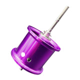 Maxbell Fishing Reel Spool Aluminum Lightweight Baitcasting Reel Spool for cc80 CR80 Purple