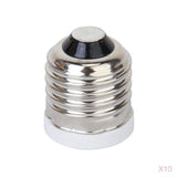 Maxbell 10x E27-E12 Led Light Bulb Lamp Screw Socket Extender Converter Adapter Holder