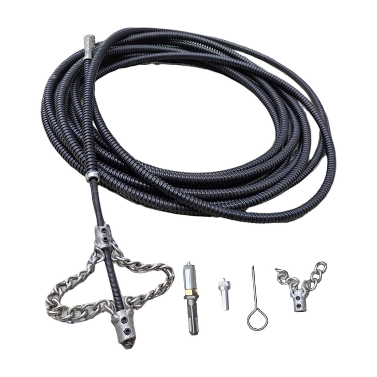 Maxbell Drain Cleaner Multifunctional Drain Snake for Basin Kitchen Sink Shower Sink 5m