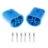 Maxbell 2x1 Pair 9004/HB1/9007/HB5 Headlight Light Bulb Male Plug Wire Harness Sockets