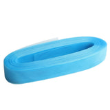 50 Yards 2 inch Wide Polyester Horsehair Braid Lake Blue & Light Pink