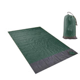 Maxbell Maxbell Beach Blanket Waterproof Pocket Picnic Sheet Mat Quick Drying Rug Dark Green