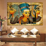 Maxbell 3Pcs DIY Canvas Modern Deco Wall Painting King Of Egypt No Framed 35x70cm M - Aladdin Shoppers
