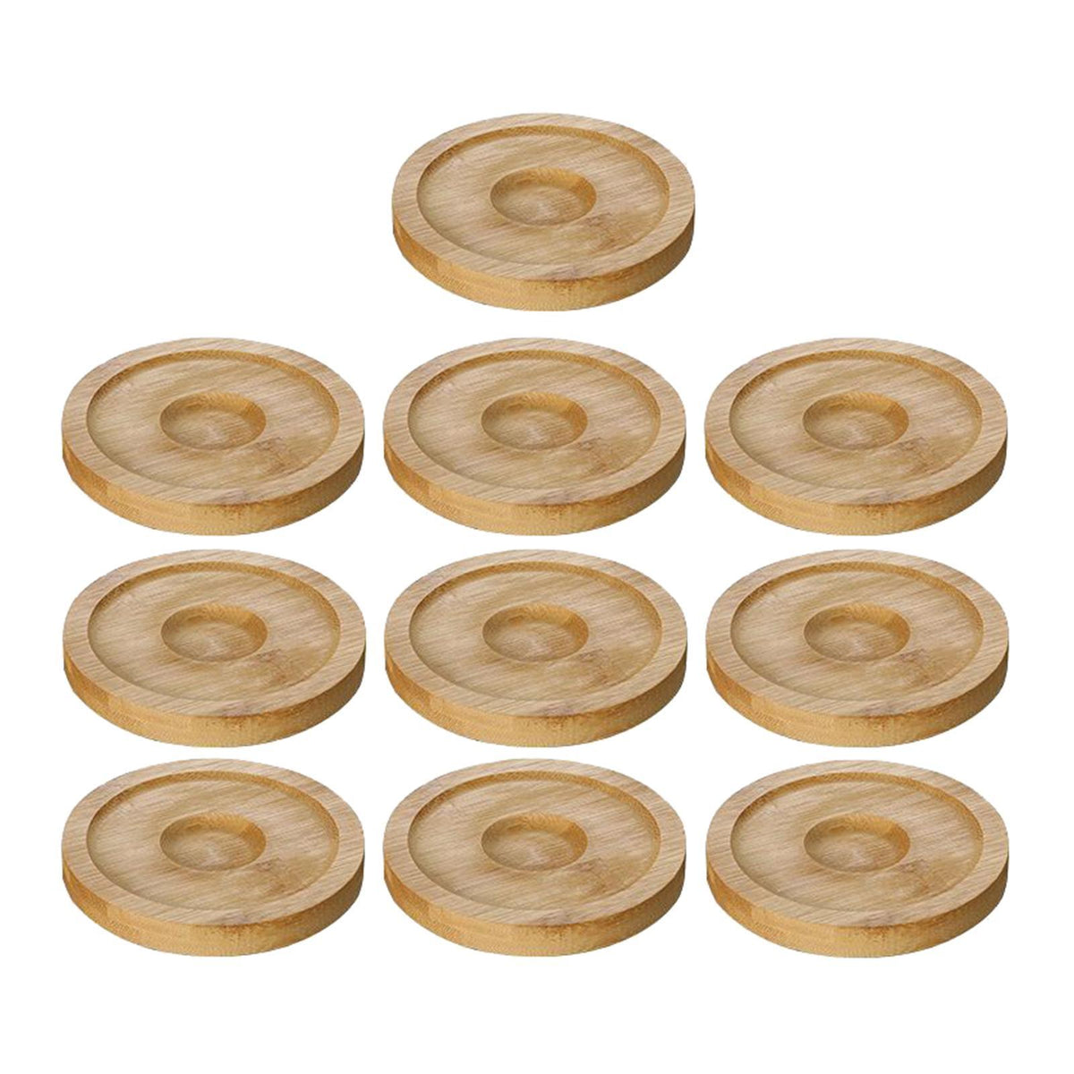 Maxbell 10x Whiskey Glasses Coasters Insulation Pads for Dinnerware Fridge Household Yellow