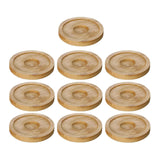 Maxbell 10x Whiskey Glasses Coasters Insulation Pads for Dinnerware Fridge Household Yellow