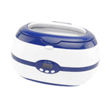 Maxbell Ultrasonic Cleaner Ultrasonic Cleaning Machine for Watch Ring Makeup Brushes Blue