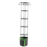 Maxbell Garden Trellis Black Metal Plant Trellis for Climbing Plants Cucumbers Vines 165x50cm