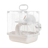 Maxbell 2 Layers Hamster Habitats Cage High Chassis Design Multipurpose 7.4x9x11inch White