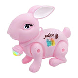 Baby Crawling Toy Movements Jumping Bunny Toy for Party Favor Gift Preschool Pink