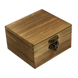 Wooden Jewelry Box Desktop Jewelry Storage Box for Rings Bracelets Necklaces Brown