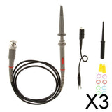 Maxbell 3xBNC Male 100M Wire Oscilloscope Probe Pen Multimeter Power Voltage Tester
