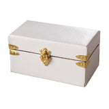 Maxbell 1/12 Scale Miniature Suitcase Wooden Furniture for Bedroom Living Room Decor White