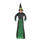 Maxbell Halloween Hanging Witch 67” for Indoor and Outdoor Garden Theme Party Favors Green