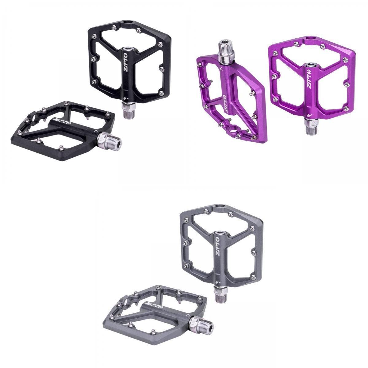 3 Pcs MTB Bicycle Pedals 9/16 Lightweight Sealed Bearing Flat Pedal