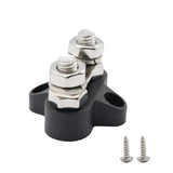 Maxbell Boat DC48V Heavy Duty Double Terminal Stud M8 Power Distribution Block Black - Aladdin Shoppers