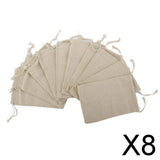 Maxbell 8x10x BUrlap Jute Drawstring Pouch Gift Bags Wedding Xmas Sack 8x10cm
