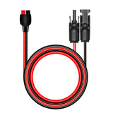 Maxbell Solar Panel Connector Power Station Solar Generator Parts Red and Black Wire 200cm