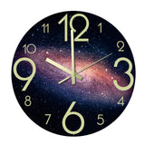 Maxbell Maxbell Modern Luminous Wall Clock Night Light Fluorescent Quartz Clocks for Kitchen B