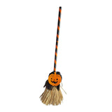 Maxbell Witch Broom with Light Spooky Halloween Decor for Club Carnivals Fancy Dress black orange