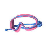Maxbell Swim Goggles with Ear Plug Earbud Swim Glasses for Outdoor Water Sports blue pink kid