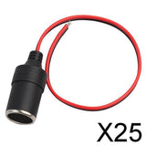 Maxbell 25x12V 120W Car Female Cigarette Lighter Power Plug Socket Connector