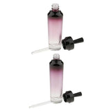 Maxbell Maxbell 2 Pieces Empty Glass Eye Dropper Bottles Essential Oil Perfume Pipette Vials