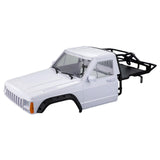 Body Cab&Back-Half Cage Upgrade for 1/10 RC Crawler Car 313, 324mm Wheelbase White