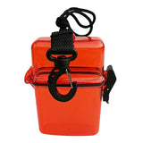 Maxbell Waterproof Dry Box Container Clip for Scuba Diving Snorkel Surf Kayak Red