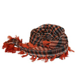 Maxbell Outdoor Arabic Scarf Breathable Desert Keffiyeh for Camping Sports Women Men Orange