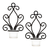 Maxbell 4Pcs Wall Candle Sconce Pillar Candle Holders Elegant Tea Light Candlestick