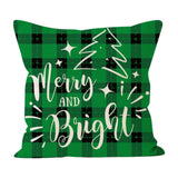 Maxbell Christmas Pillow Cover Printed Cushion Cover for Xmas Living Room Decoration Style C